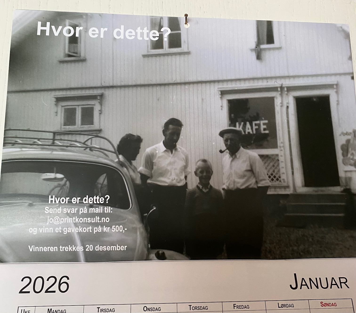 Artikkelbilde til artikkelen Vinneren av kalenderkonkurranse trukket